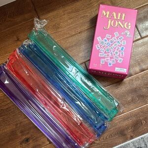 American Mahjong tile set and racks